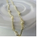 Colar com Corrente de Mini Pérolas Banhado em Ouro 18k - Dourado