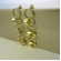 Brinco Grande de Círculos Interligados Banhado em Ouro 18k - Dourado