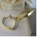 Brinco Argola Oval Banhado em Ouro 18k - Dourado