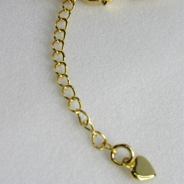 Pulseira com Chapa de Coração Banhado em Ouro 18k - Dourado