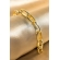 Pulseira de Elos Intercalados Grandes Banhados a Ouro 18k - Dourado