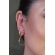 Brinco Argola em Forma de Coração Banhado em Ouro 18k - Dourado