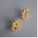 Brinco  Estrela do Mar Trabalhado Banhado em Ouro 18k - Dourado