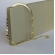 Pulseira Meia Fita Meia Corrente Banhado em Ouro 18k - Dourado