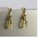 Brinco Argolinha com Cruz Banhado em Ouro 18k - Dourado