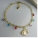 Pulseira Olho Grego Com Zircônias Coloridas Banhado em Ouro 18k - Dourado