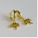 Brinco Argolinha De Árvore da Vida Banhado em Ouro 18k - Dourado