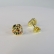 Brinco Pequeno de Coração com Zircônias Colorido Banhado em Ouro 18k - Dourado