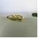 Brinco Triangular Médio com Zircônia Banhado em Ouro 18k - Dourado