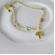 Pulseira Árvore da Vida Com Zircônias Coloridas Banhado em Ouro 18k - Dourado
