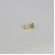 Piercing Fake Com Coração de Zircônias Coloridas Banhado em Ouro 18k - Dourado