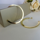 Brinco Argola Grande Clássica Banhado em Ouro 18k - Dourado