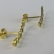 Brinco Ear Cuff Mini Corações Vazados Banhado em Ouro 18k - Dourado