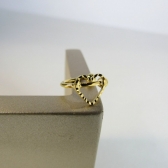 Piercing Fake com Coração Banhado em Ouro 18k - Dourado