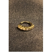 Piercing Fake com Zircônia Banhado em Ouro 18k