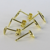 Trio de Corações Vazados Banhado em Ouro 18k - Dourado