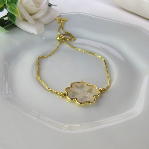 PULS. AJUSTAVEL COM TREVO - Dourado