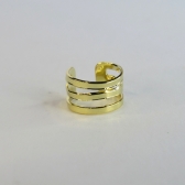 Piercing Três Fios Banhado em Ouro 18k - Dourado