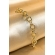 Pulseira Com Elo Oval Médio Banhados em Ouro 18k - Dourado