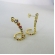Brinco Ear Cuff com Piercing Fake e Zircônias Colorida Banhado em Ouro 18k - Dourado