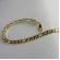 Pulseira Corrente com Elo Sequenciado Banhado em Ouro 18K MASCULINA - Dourado