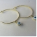 Brinco Argola Média Olho Grego Banhado em Ouro 18k - Dourado