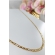 Colar Corrente com Elos Sequenciados Banhado em Ouro 18k MASCULINO - Dourado