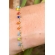 Pulseira Infantil de Pedrinhas Coloridas Banhado a Ouro 18k - Dourado