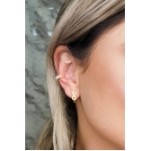 Piercing Fake com Pérolas Banhado em Ouro 18k