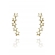 Brinco Ear Cuff Estrelas Pequenas Banhado em Ouro 18k - Dourado