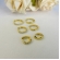 Trio de Brincos de Argolinha Fino Banhado em Ouro 18k - Dourado