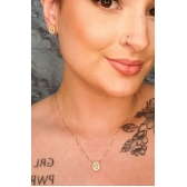 Conjunto de Gotas com Zircônias - Dourado