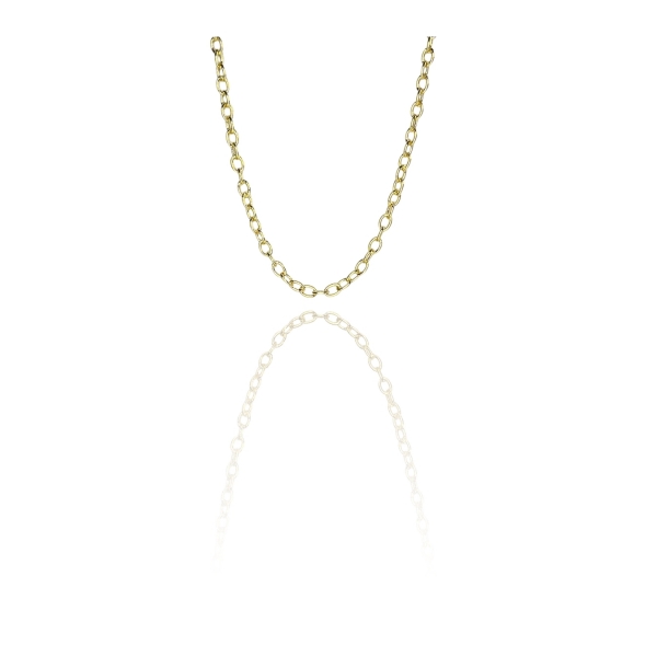 Choker Corrente Com Elos Ovalados Banhado em Ouro 18k - Dourado