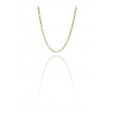 Choker Corrente Com Elos Ovalados Banhado em Ouro 18k - Dourado