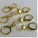 Trio Argolinha Estrelinha de Zircônia Banhado em Ouro 18k - Dourado
