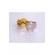 Brinco Zircônias de Coração Grande Banhado em Ouro 18k - Dourado