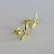Brinco Pequeno de Espirito Santo Banhado em Ouro 18k - Dourado