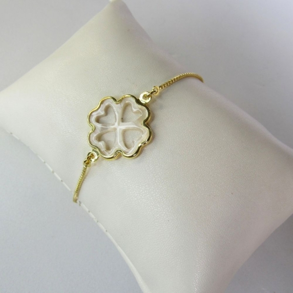 PULS. AJUSTAVEL COM TREVO - Dourado