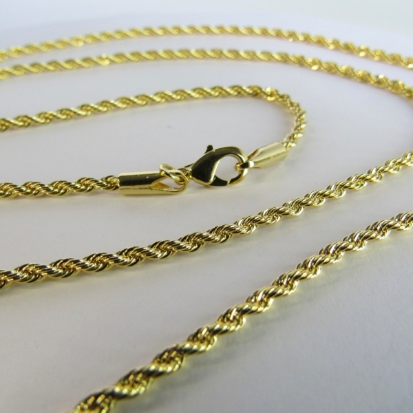 Colar Cordão Baiano 2.5 Banhado em Ouro 18k - Dourado