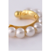 Piercing Fake com Pérolas Banhado em Ouro 18k