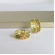 Brinco Argolinha Com Micro Zircônias Coloridas Banhado em Ouro 18k - Dourado
