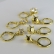 Trio Argolinha Estrelinha de Zircônia Banhado em Ouro 18k - Dourado