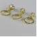 Trio Argolinha Estrelinha de Zircônia Banhado em Ouro 18k - Dourado