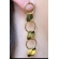 Brinco Grande de Círculos Interligados Banhado em Ouro 18k - Dourado