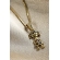 Colar Pingente Menina com Zircônia Colorida Banhado em Ouro 18k - Dourado