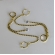 Brinco Argolinha Corrente com Ponto de Luz e Piercing Fake Banhado em Ouro 18k - Dourado