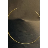 Choker Circular Aro fino Banhado em Ouro 18k - Dourado