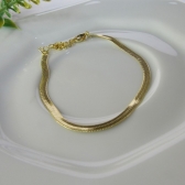 Pulseira Fita Banhado em Ouro 18k - Dourado