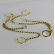 Brinco Argolinha Corrente com Ponto de Luz e Piercing Fake Banhado em Ouro 18k - Dourado