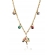Pulseira Árvore da Vida Com Zircônias Coloridas Banhado em Ouro 18k - Dourado